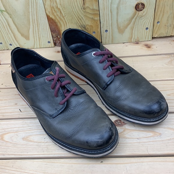 Pikolinos Mens Gray With Black Trim Oxford Leather Size 44 EU 10.5-11 US - Picture 2 of 9
